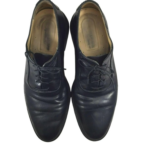 Johnston Murphy Signature Shoes Black Leather Mens Dress Italian Oxfords 9.5 M main image 6